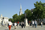 Walking in Trafalgar Square