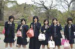 Japanese Schoolgirls Pose for Me